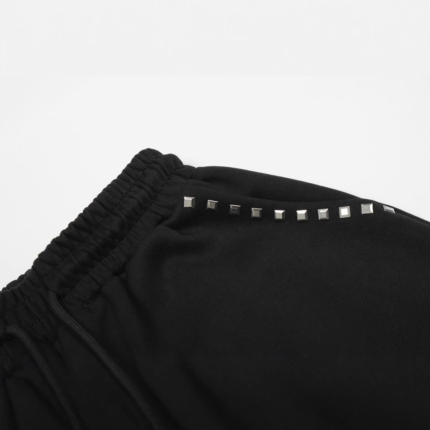 Womens Casual Drawstring Pants With A Stylish American-Design Rivet Cross Pattern