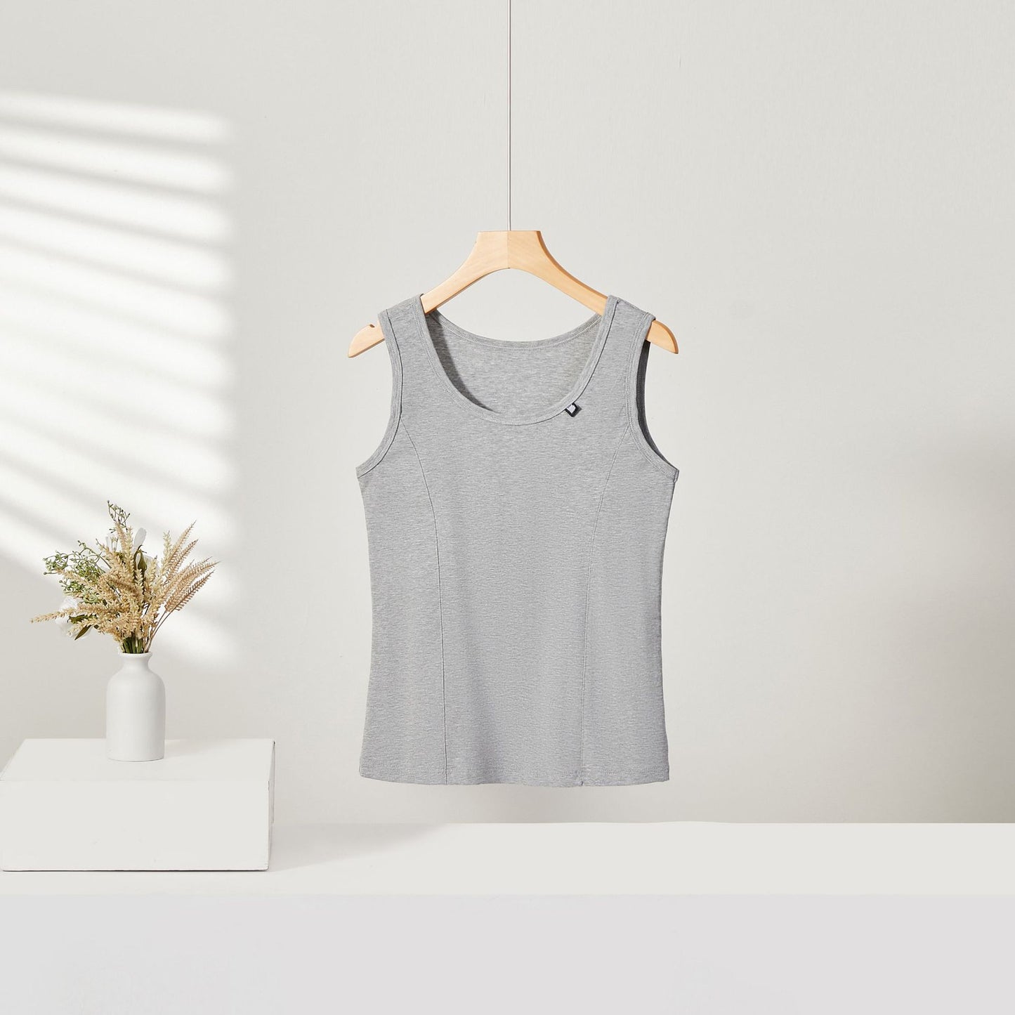 Women's U-neck Vest Slim Top Bottoming Shirt