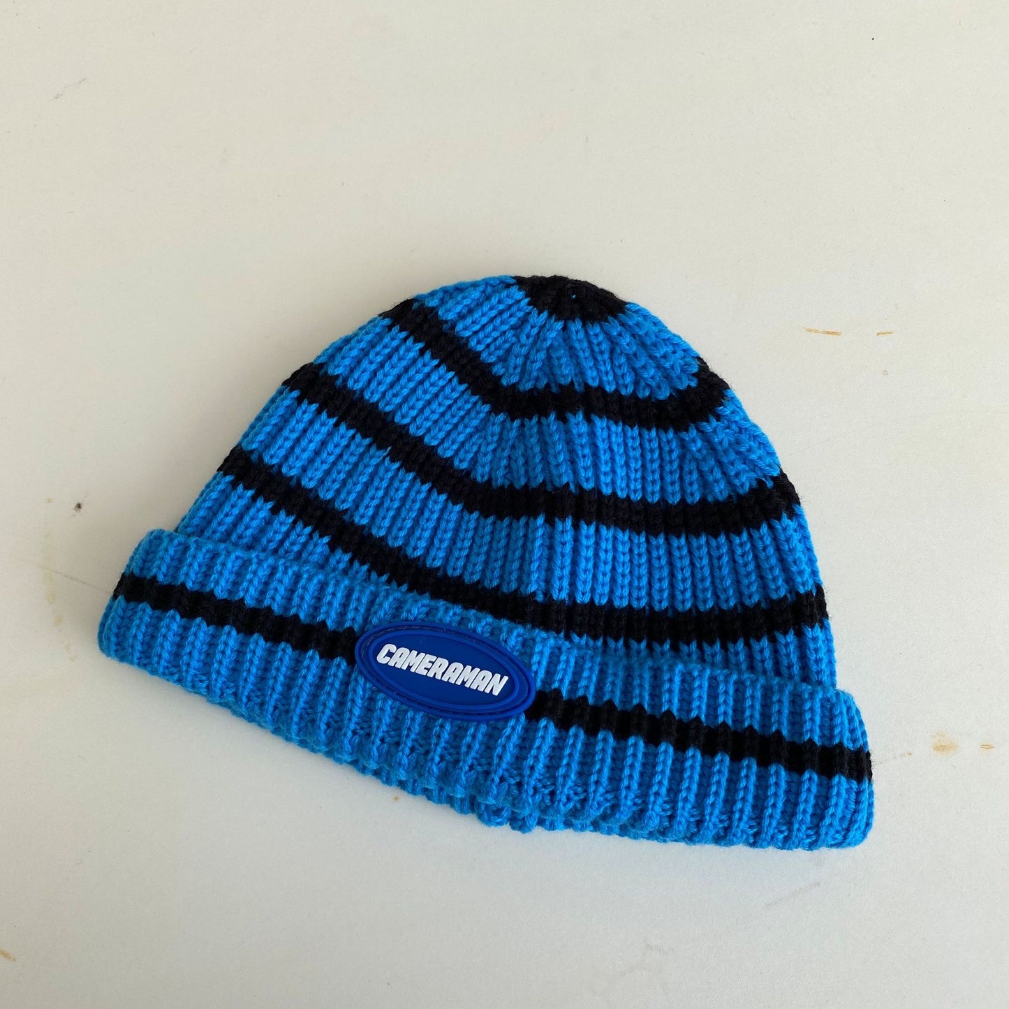Women's Retro Fashion Versatile Striped Knit Hat
