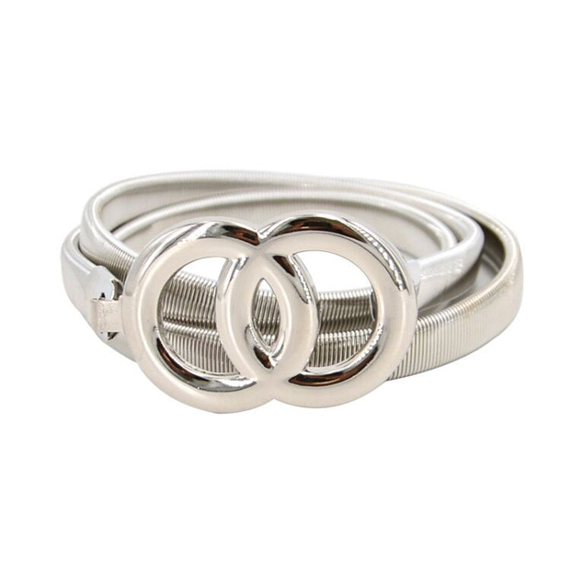 Elastic Waistband Women's Fine Decoration All-match Double Ring