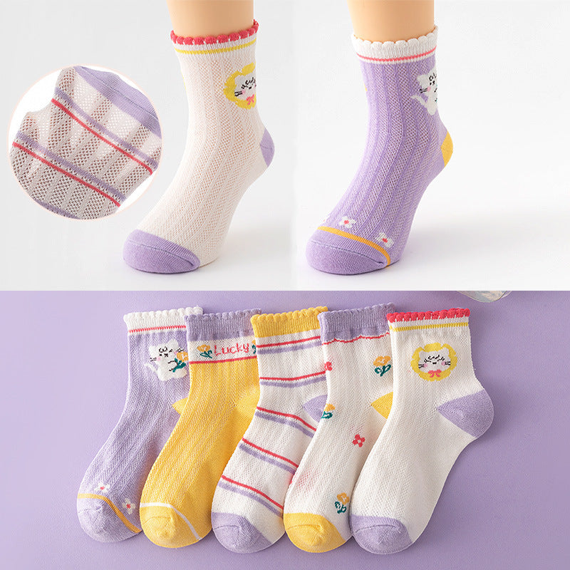 Breathable Cotton Socks For Kids Perfect For Spring And Fall