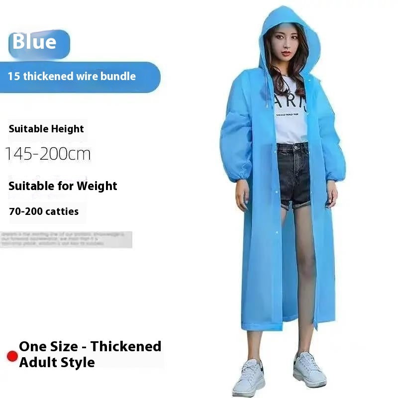 Disposable Portable Card Rain Outdoor Transparent One-piece Raincoat