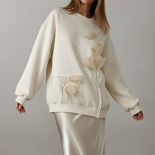 Stylish And Minimalist Long Sleeve Hoodie For Women