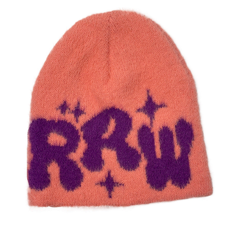 New Mink-like Knitted Jacquard Hat