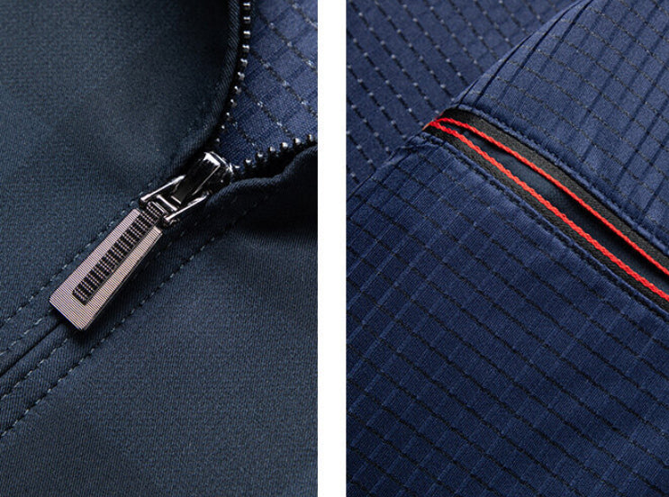 Fashion Personality Men's Lapel Plaid Jacket Coat