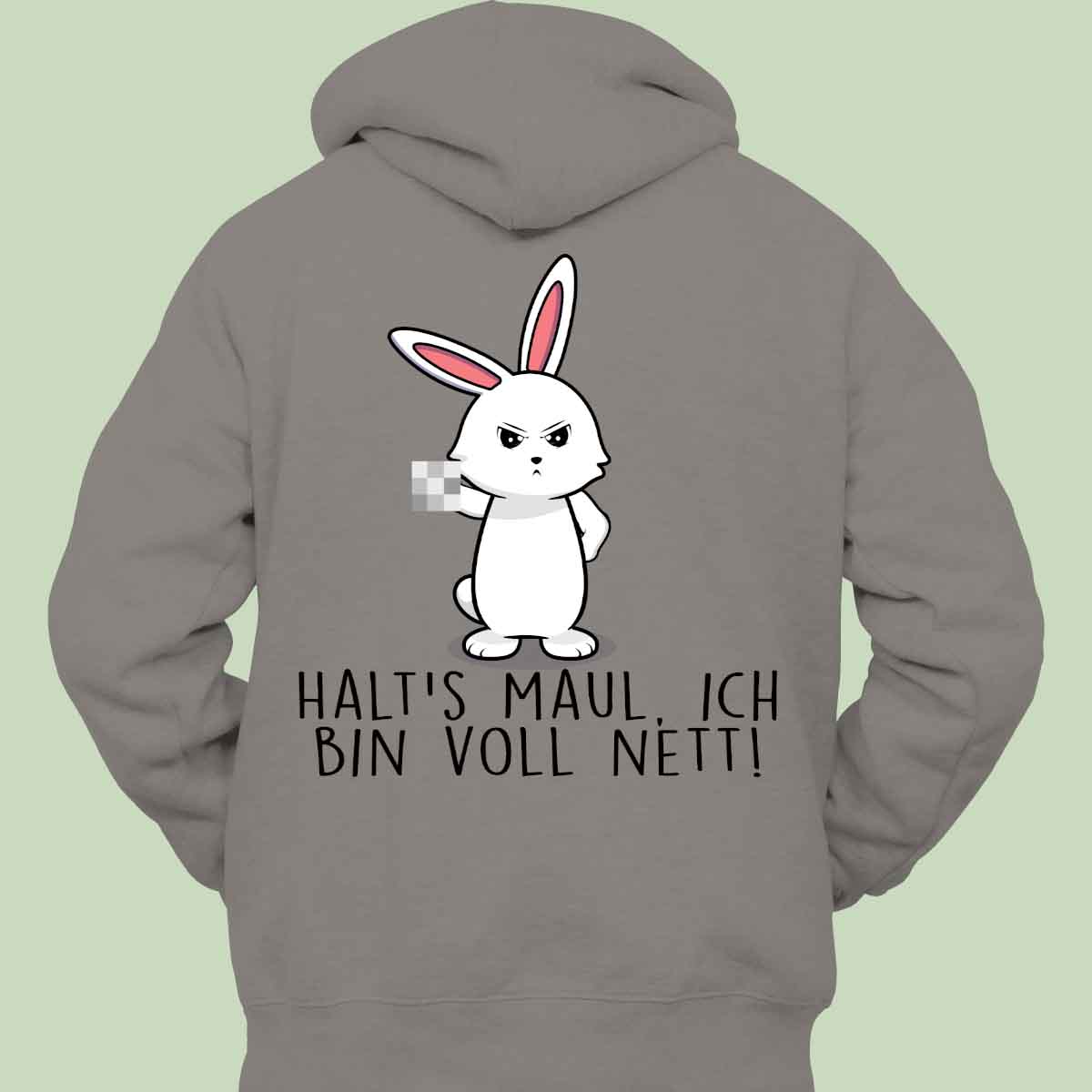 Kitchen Rabbit Hættetrøje Unisex Bagtryk