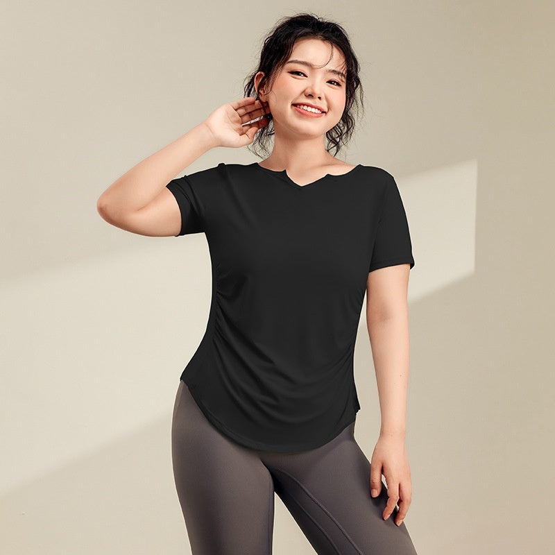Quick-drying Top Slim Fit Sports Running Belly Contracting Workout Clothes T-shirt