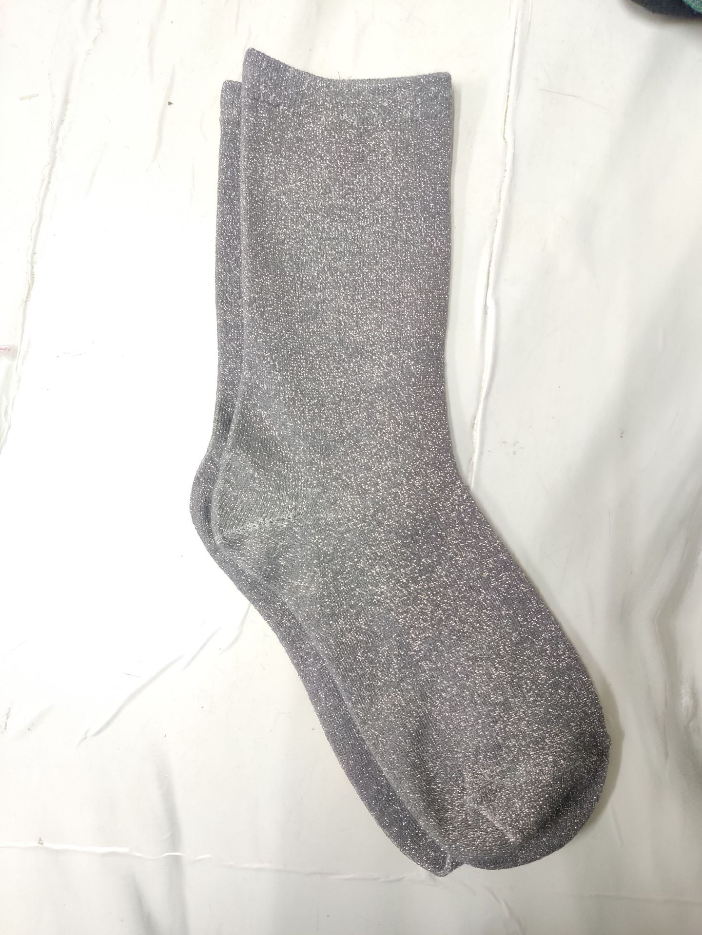 Women's Solid Color Thin Breathable Japanese Lurex Socks