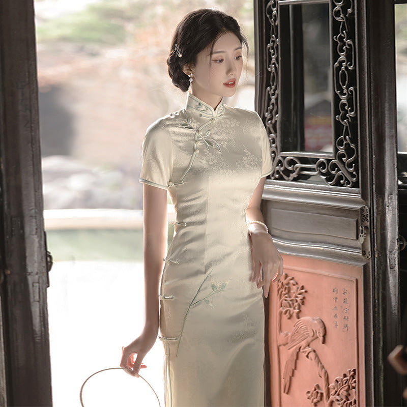 Girl's New Chinese Style Polyester Temperament Dress