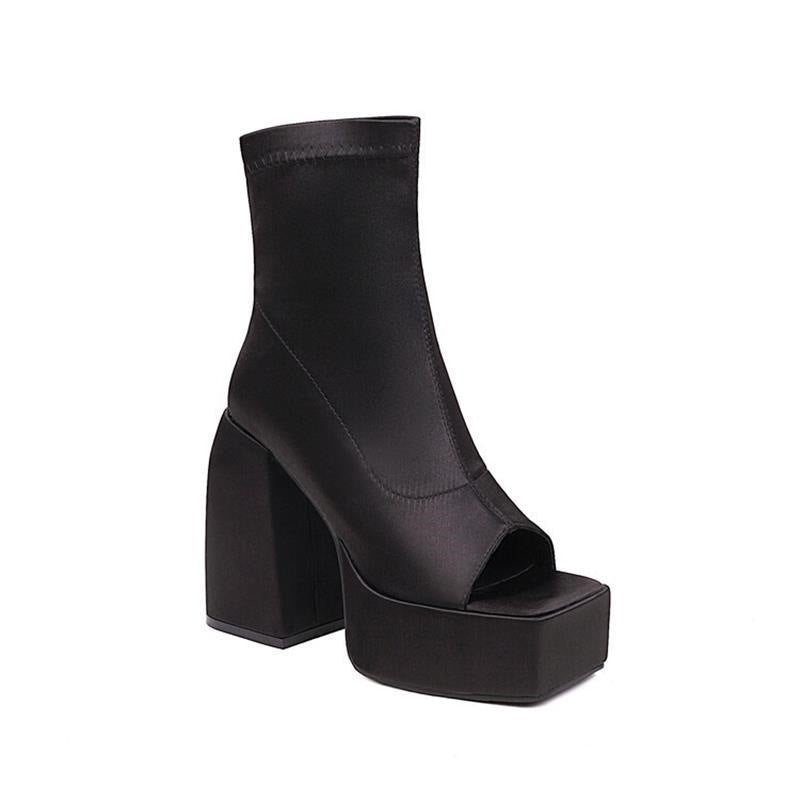 Sardine Super Chunky Heel Women's Ankle Boots