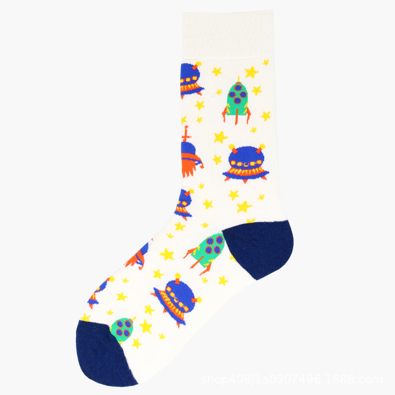 Mid-calf For Fall And Winter Long Cotton Socks
