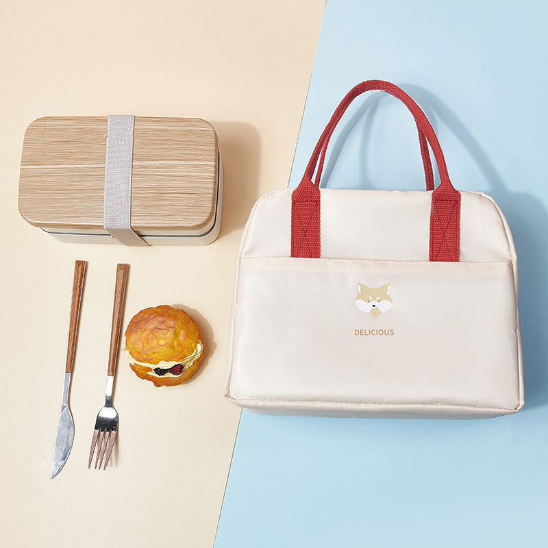 Macaron Color Large-capacity Heat Preservation And Fresh-keeping Portable Lunch Bag