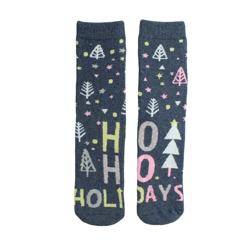 Cartoon Straight Terry Women's Socks Thickened And Warm