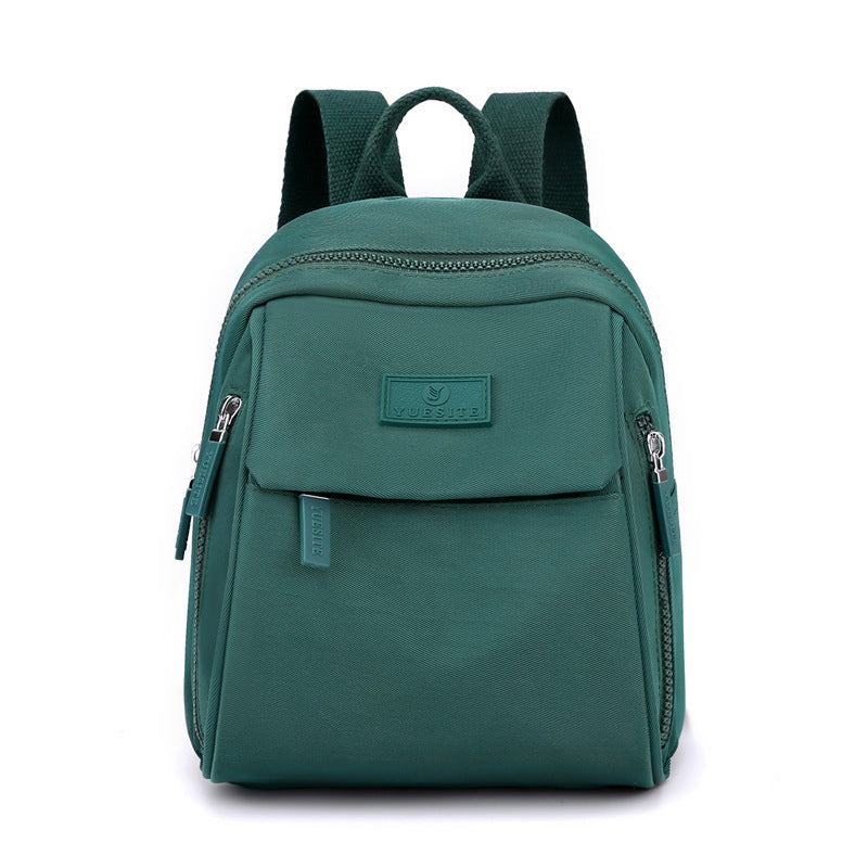 Anti-splash Nylon Cloth Bag Backpack Student Schoolbag Ladies