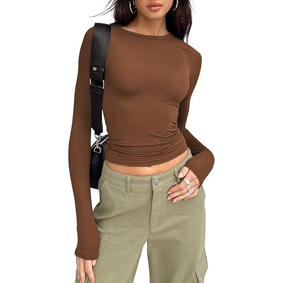 Women's Base-layer Round-neck Long-sleeve Top