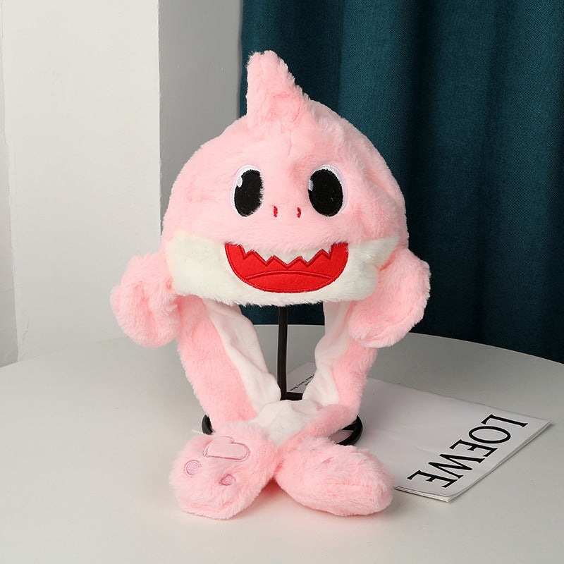 Warm Plush Moving Ear Hat