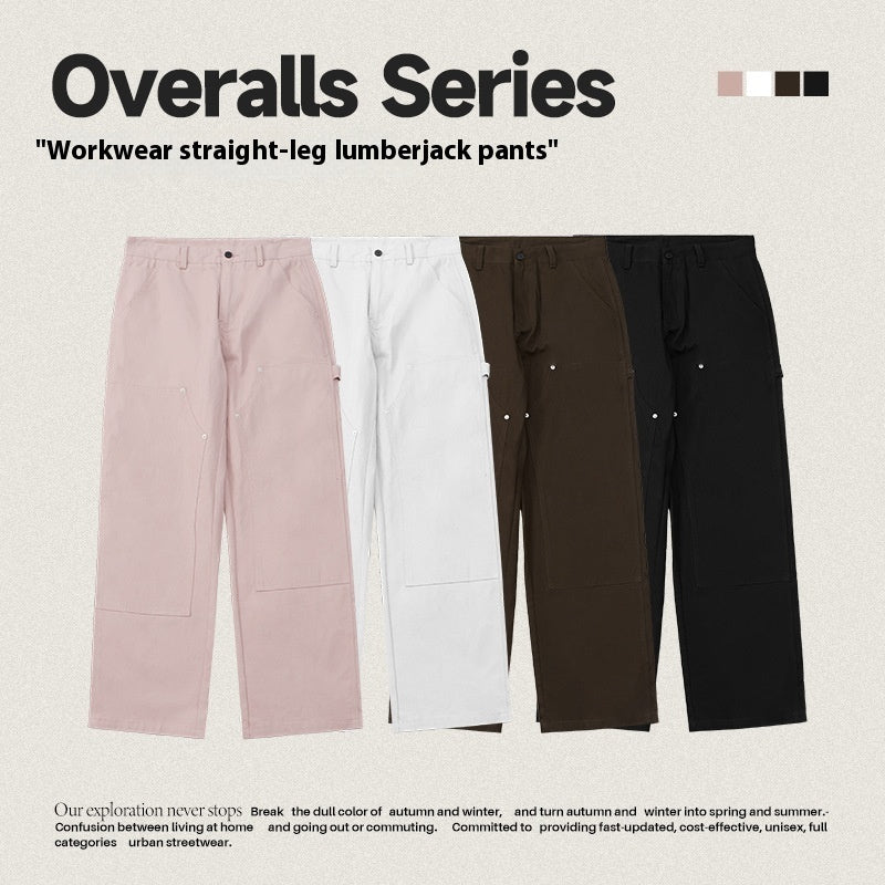 High Density Twill Workwear Straight Casual Pants