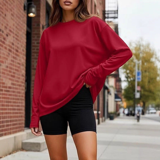 Women's Casual Loose-fit Basic Tops