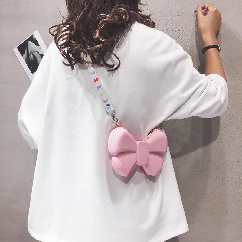 Cute Cartoon Bow Mobile Phone Bag All-match One Shoulder Messenger