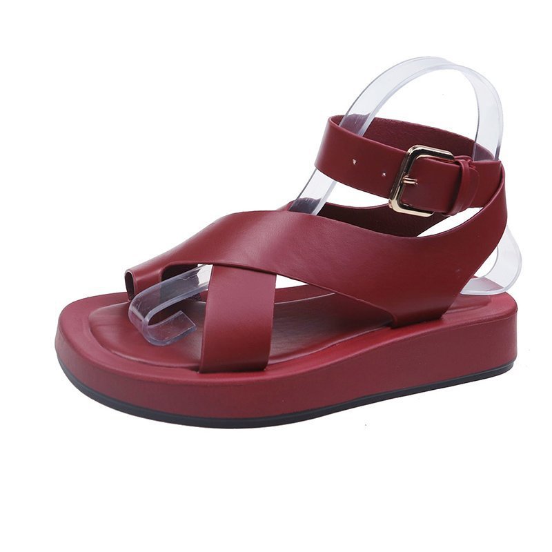 Sponge Cake Thick-soled Student Casual Sports Roman Beach Shoes