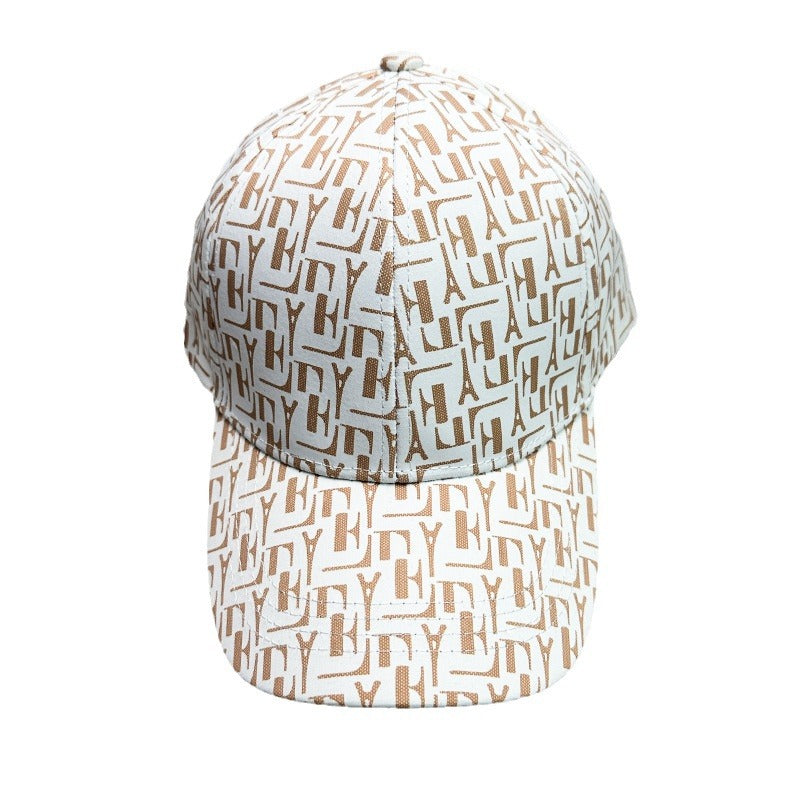 Sun-proof Houndstooth Letter Baseball Cap Men's And Women's Outdoor Breathable