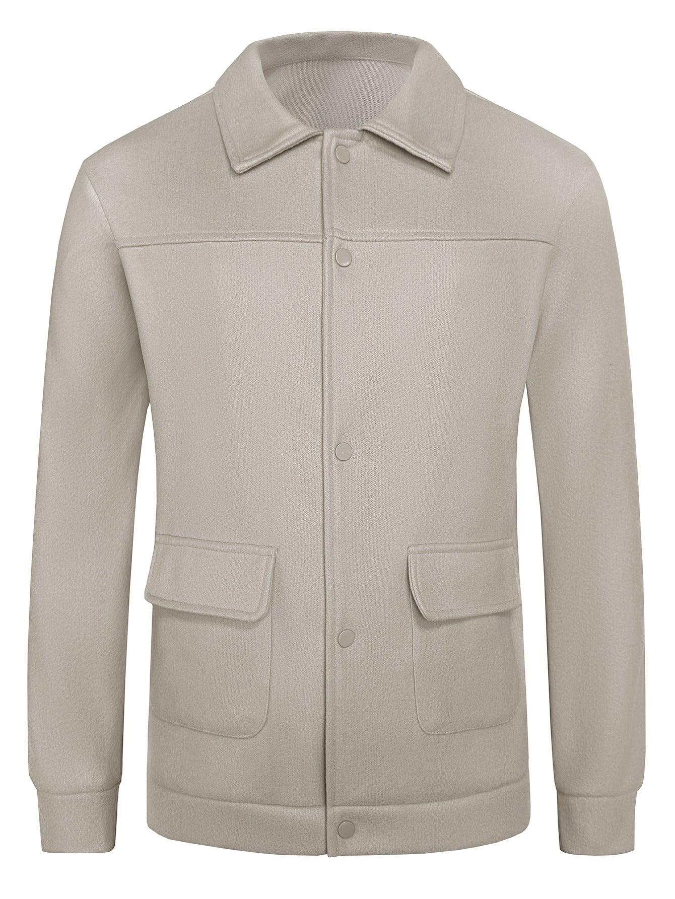European And American Casual Wool Jacket Long Sleeve Lapel Top