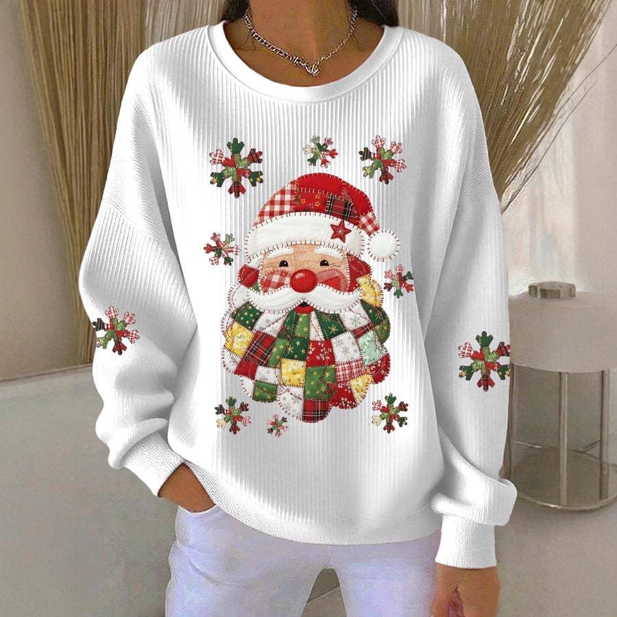 Relaxed-fit Casual Autumnwinter Long-sleeve Crew-neck Sweatshirt