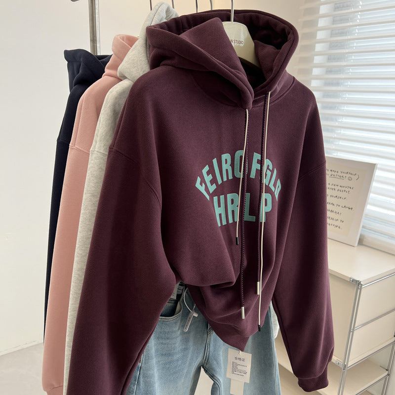 Casual, Laid-back Hooded Sweatshirt