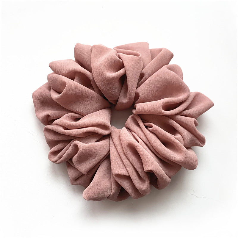 Chiffon Monochrome Bottoming Large Intestine Ring