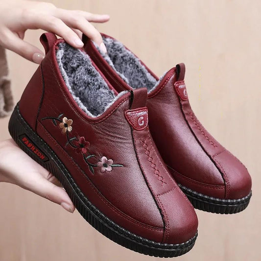 Middle-aged And Elderly Cotton Shoes With Velvet Thickening