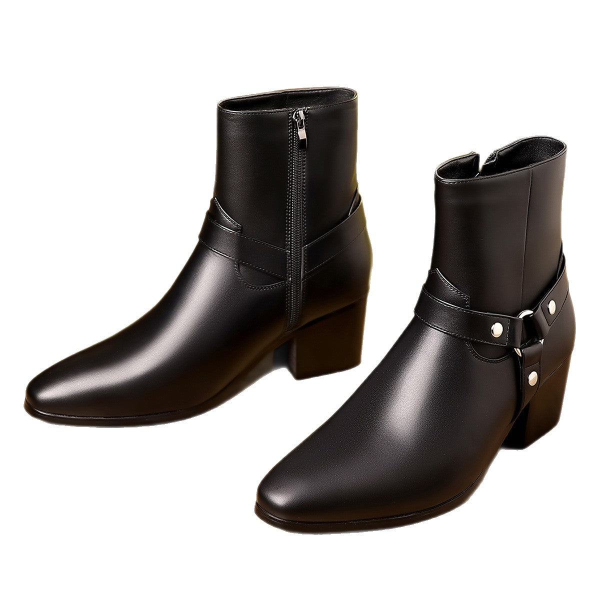 Fashionable British-style Pointed-toe Casual Mens Boots