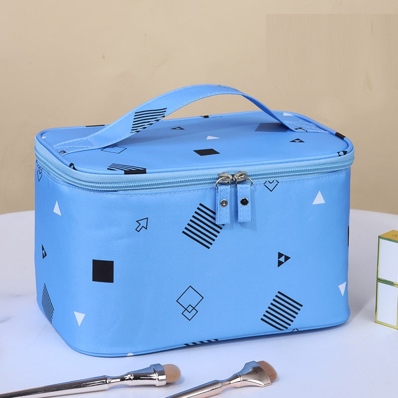 Plaid Cosmetic Bag Large Capacity Good-looking Ins Cute Portable Storage Bag