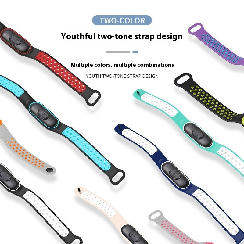 Waterproof Student Two-color Sports Bracelet Watch