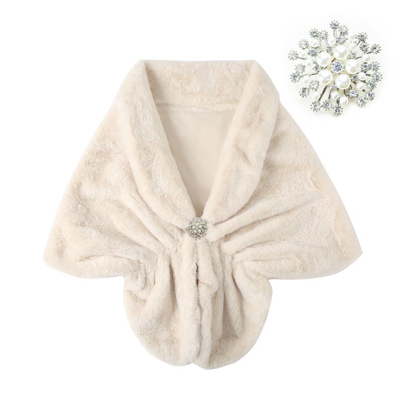 Fashion Faux Fur Women's Shawl
