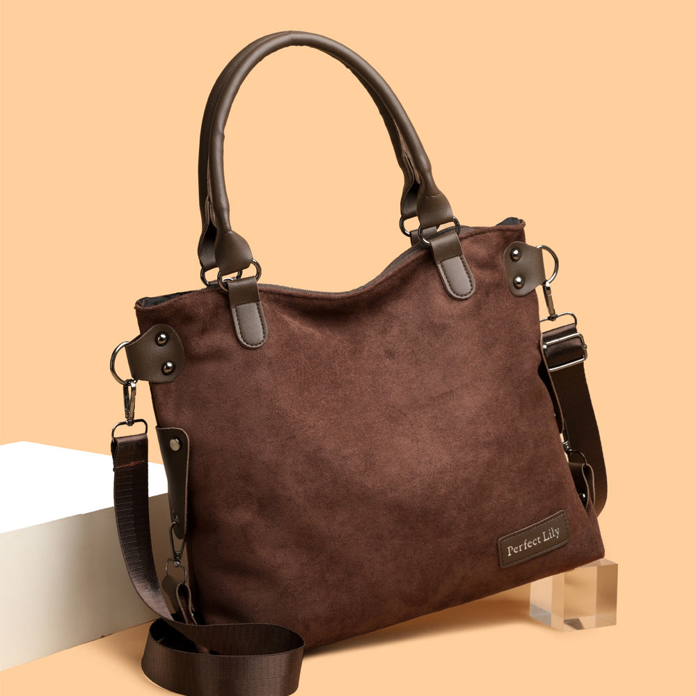 Womens High-Capacity Fashionable Vintage Tote Bag