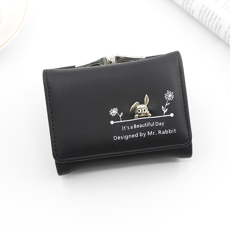 Korean Women's Leather Wallet Large Cash Photo Bits