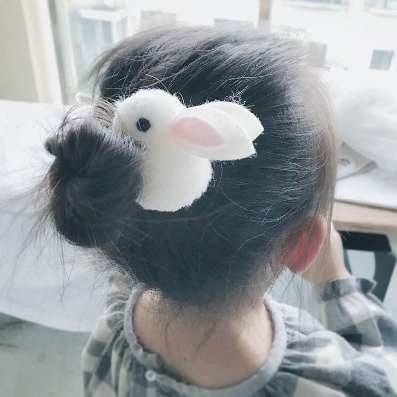 Cute Lamb Hair Three-dimensional Rabbit Head Rope