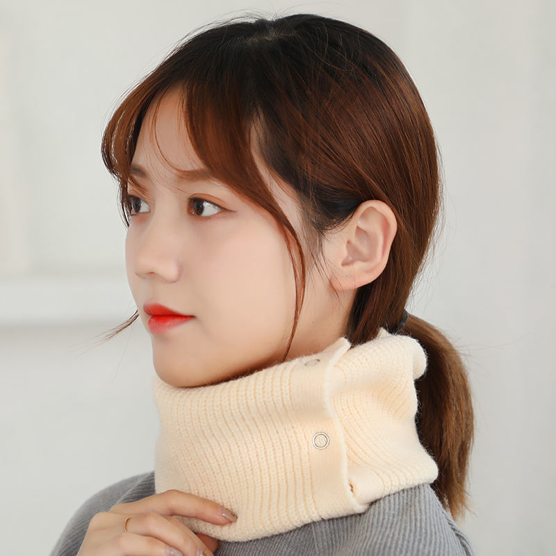 Autumn And Winter Students All-match Neck Warm Button Bandana
