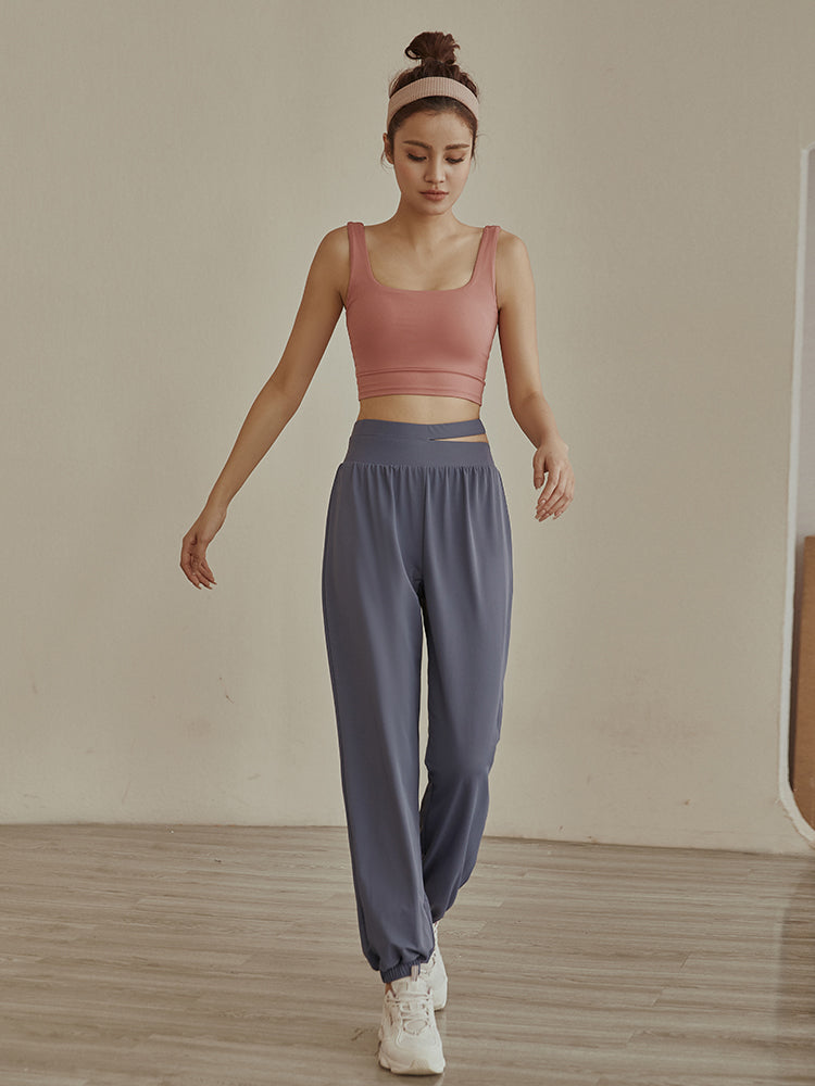 Thin Casual Loose High-waist Trousers Breathable And Quick-drying
