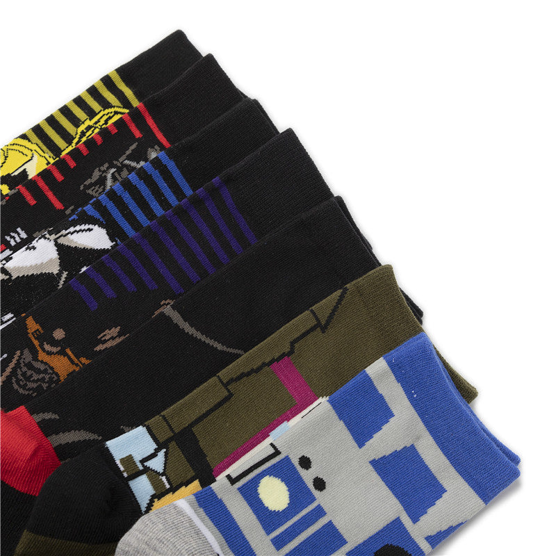Mid-calf Socks Star Personality Flat Sock