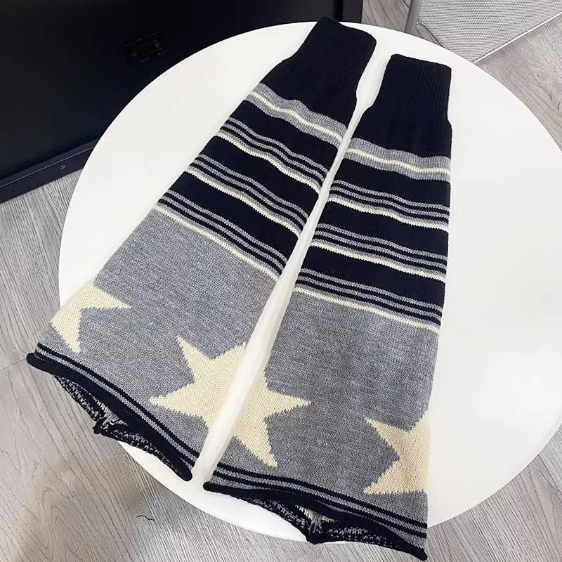 Brown Horn Socks With XINGX Mixed Color Stripe