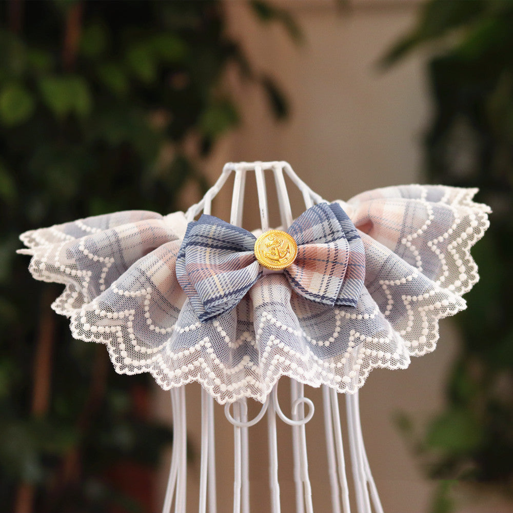 Pet Bib Saliva Towel Lace Collar