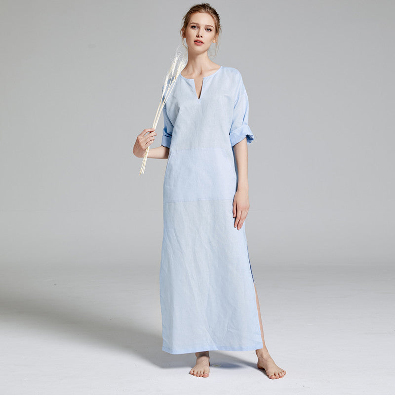 Men's Long Summer Thin Robe
