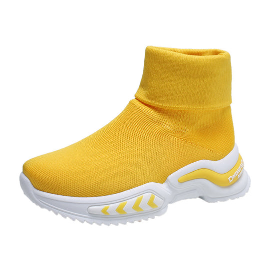 Breathable Single Boots Increase Women's Shoes Thick Sole