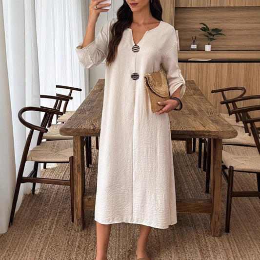 Stylish And Minimalist Design Womens Long Dress