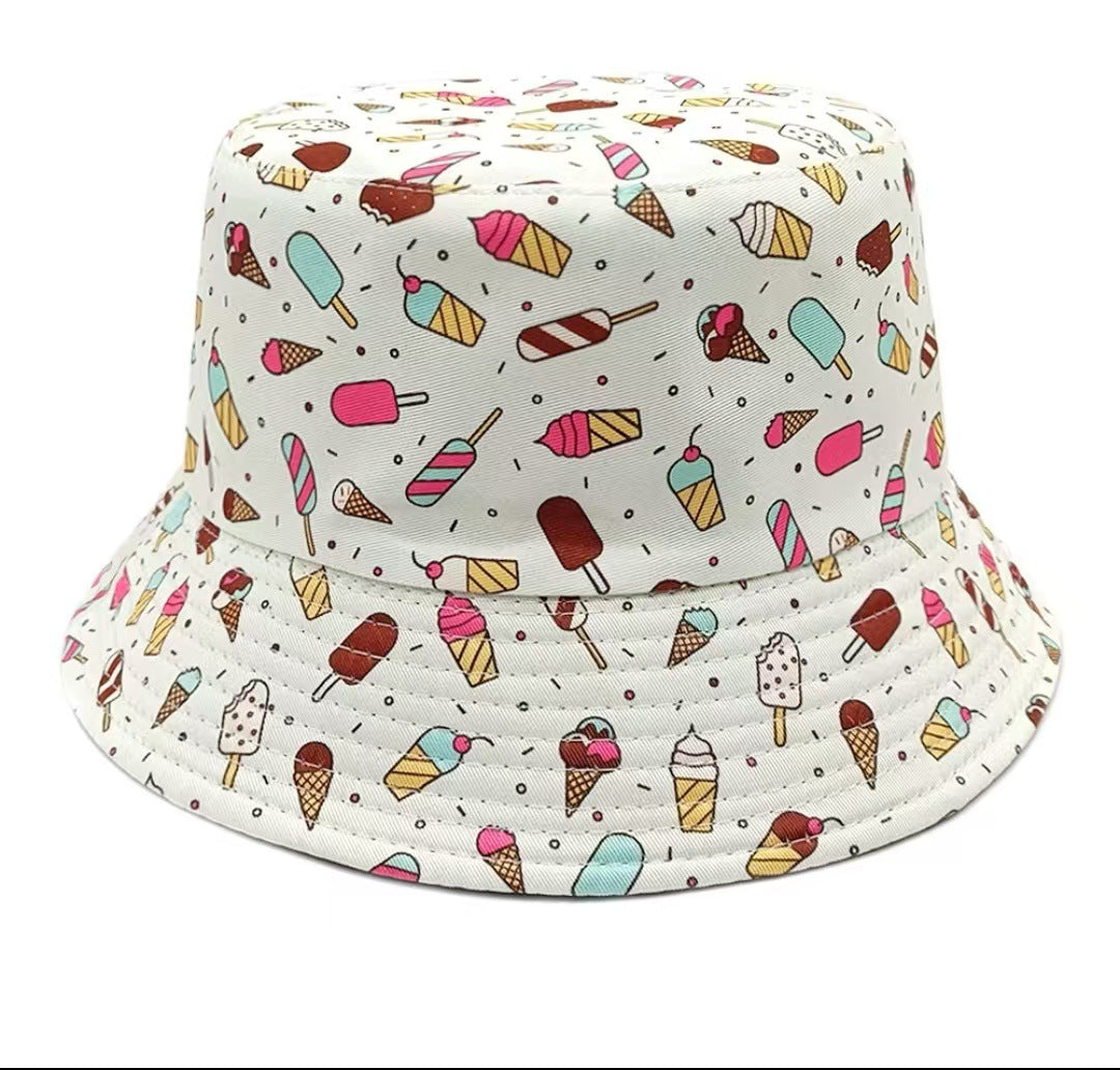 Creative Pattern Series Double-sided Wear Sunshade Breathable Bucket Hat