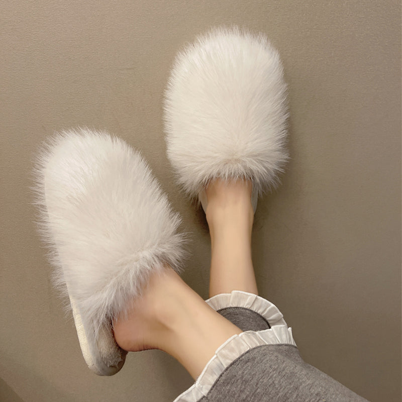 Women's Home Indoor Soft Bottom Non-Slip Plush Slippers