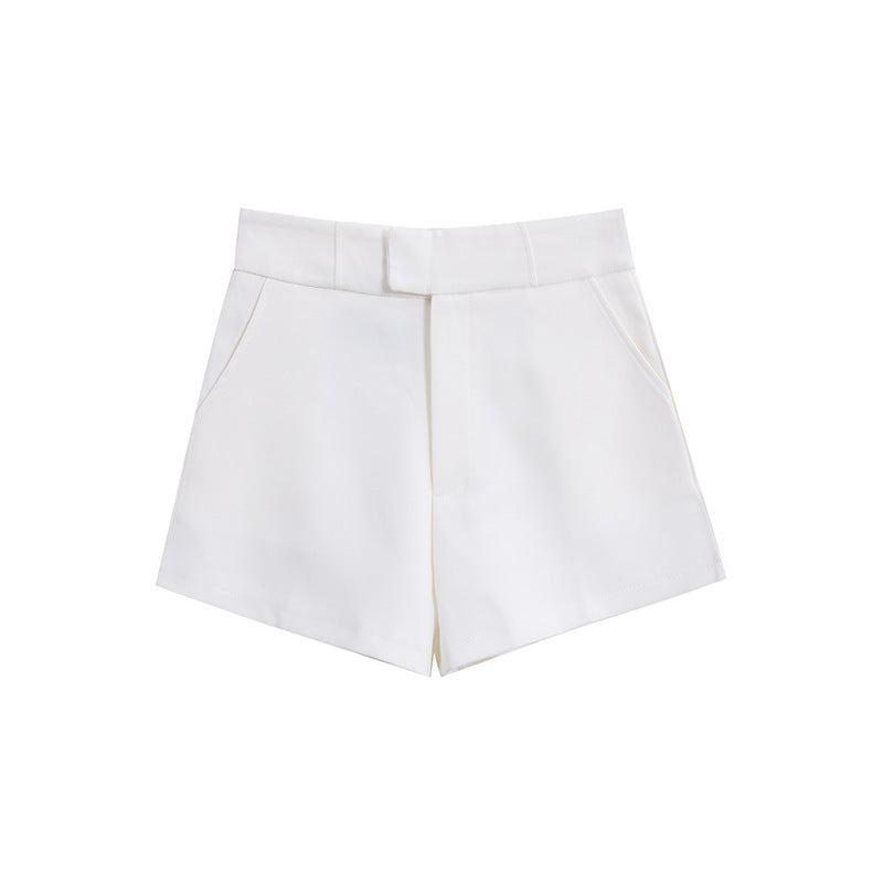 Suit Shorts Women's High Waist A- Line