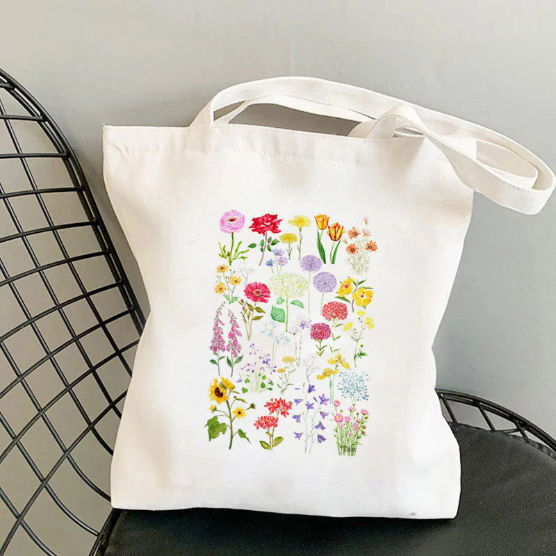 Printed Canvas Personalized One Shoulder Women's Fashionable Handbag