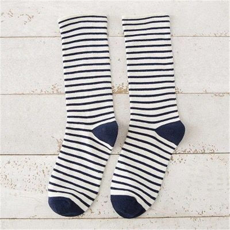 Fashion Japanese Horizontal Striped Women's Socks